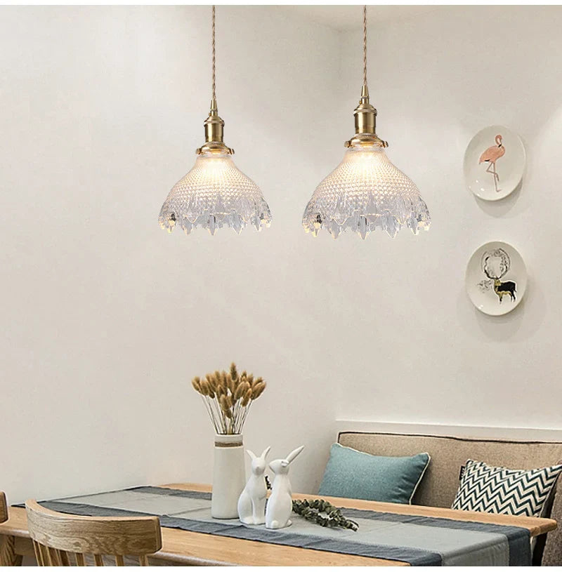 Seraphina – Green Glass Pendant Light for Kitchen Island, Dining, and Home Décor
