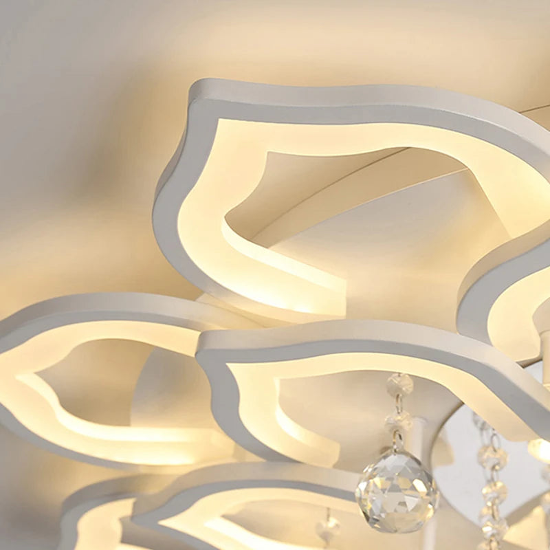 Modern Crystal Chandelier Pendant Light for Living &amp; Dining Room