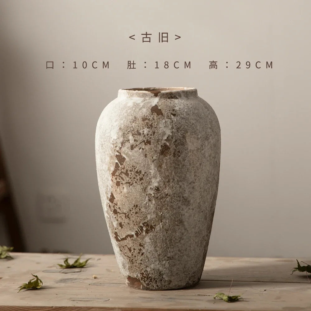 Ceramic Hydroponic Flower Arranging Vase for Tabletop Decor