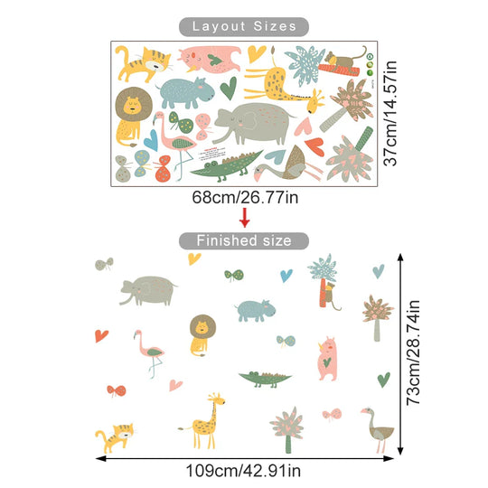 Safari Animal Wall Decals
