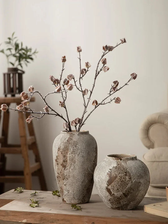 Ceramic Hydroponic Flower Arranging Vase for Tabletop Decor