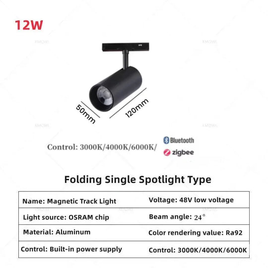 Smart Magnetic Track LED Light – Modern Dimmable Ceiling &amp; Spot Lighting
