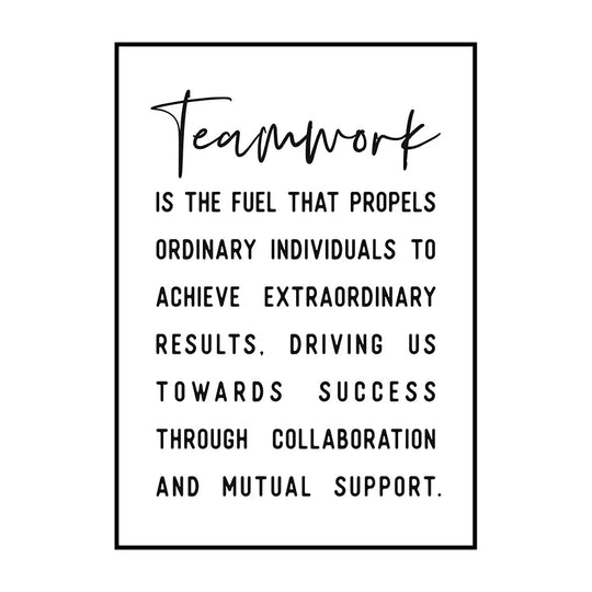 Black And White Motivational Quotes Canvas Wall Art