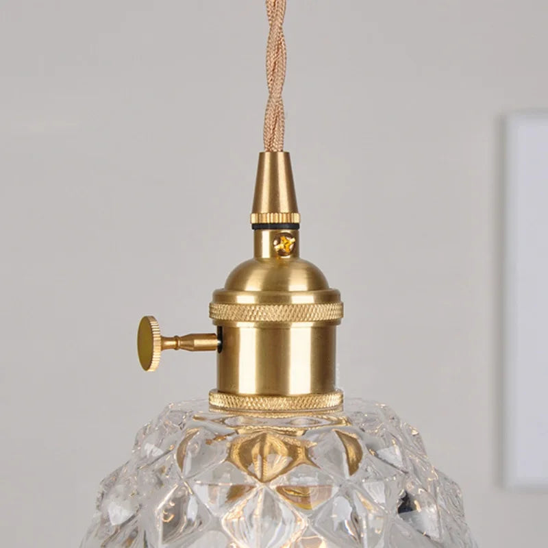 Lucien – Modern Clear Glass Pendant Light for Living Room, Restaurant, and Café