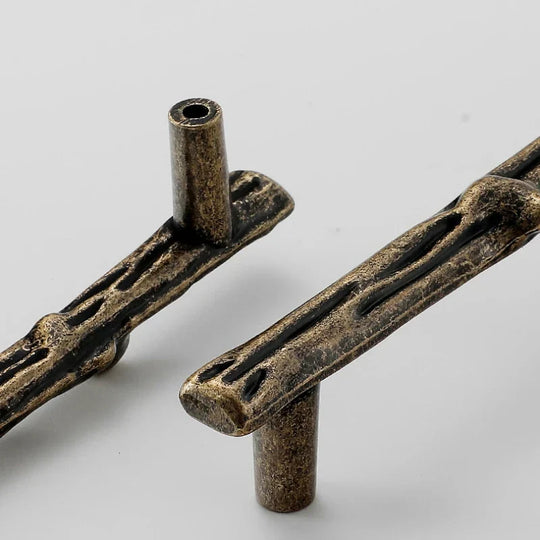 Antique Tree Pole Kitchen Handles – Zinc Alloy Drawer &amp; Cabinet Pulls
