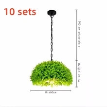 Designer Retro Industrial Imitation Plant Chandelier – LED Pendant Light