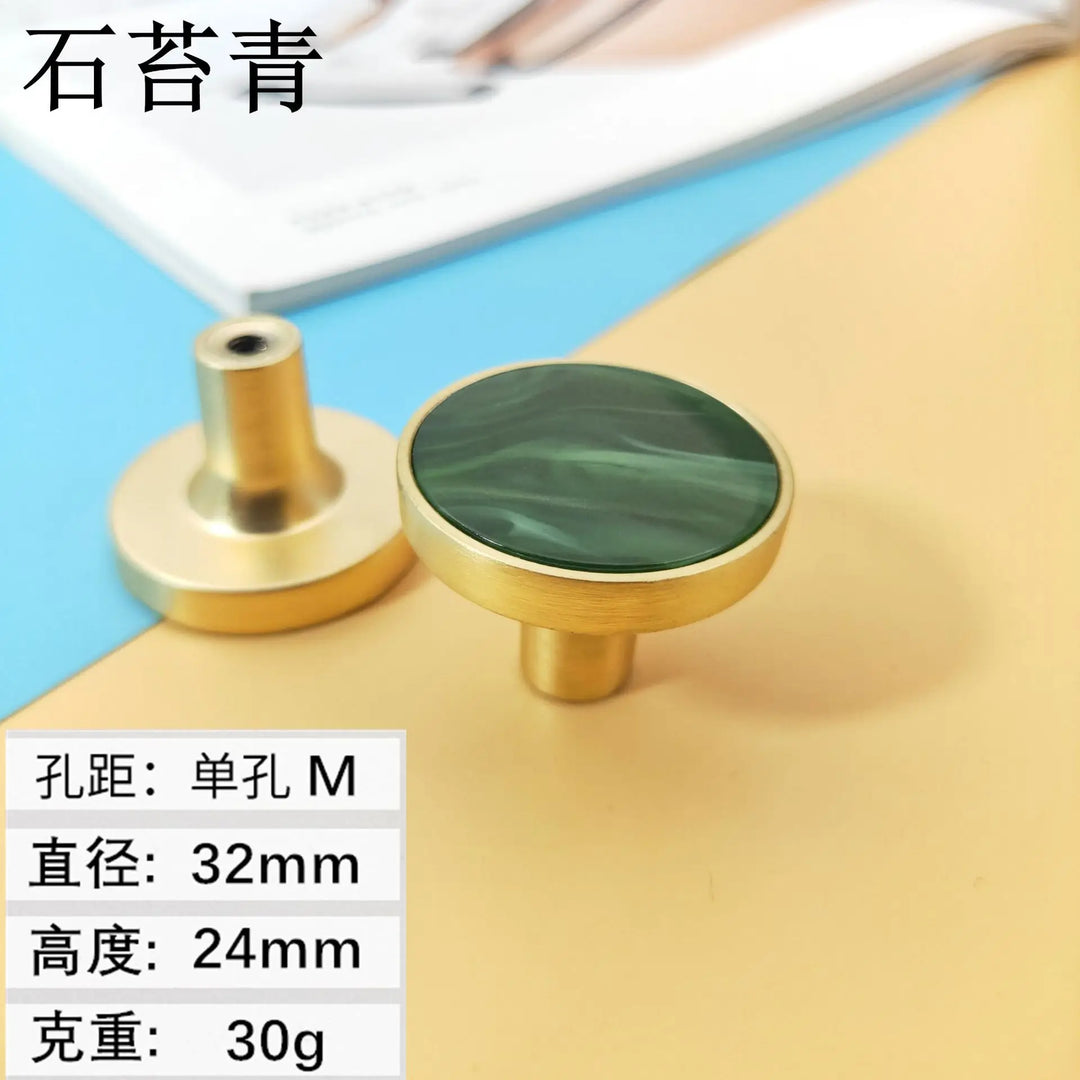 Shell Cabinet Handles – Gold Single-Hole Knobs &amp; Multipurpose Hooks