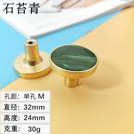 Shell Cabinet Handles – Gold Single-Hole Knobs &amp; Multipurpose Hooks