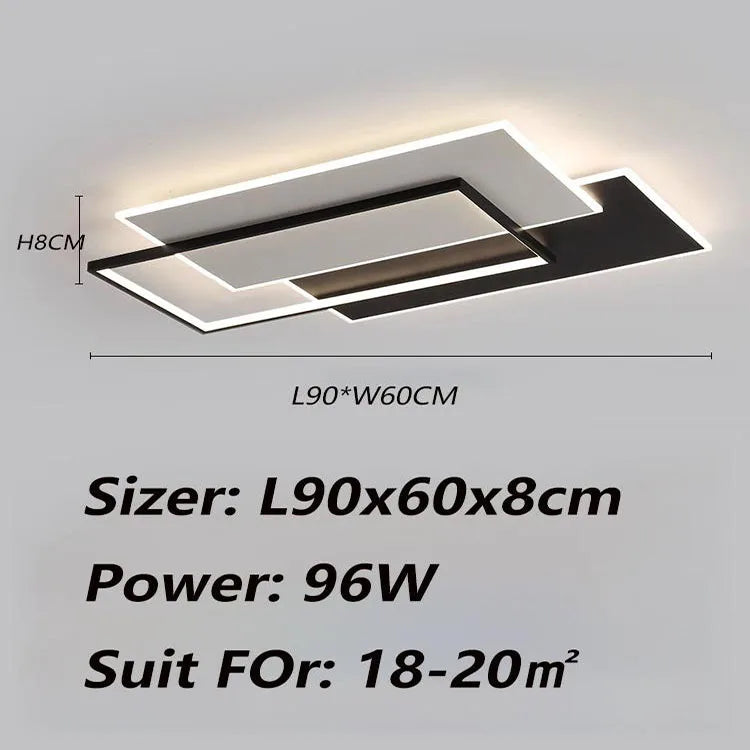 Modern Minimalist Ultra-Bright LED Ceiling Light for Living &amp; Bedroom