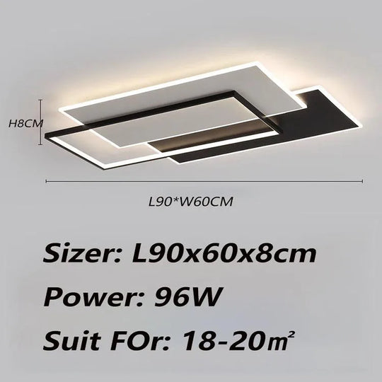 Modern Minimalist Ultra-Bright LED Ceiling Light for Living &amp; Bedroom