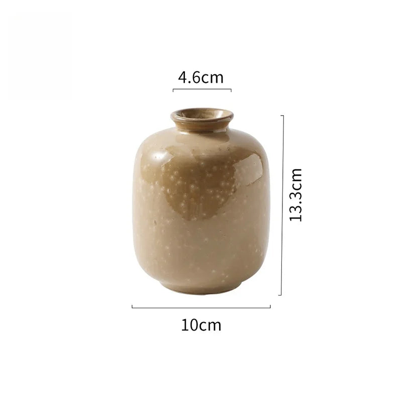 Ceramic Decorative Flower Vase for Tabletop Living Room Decor