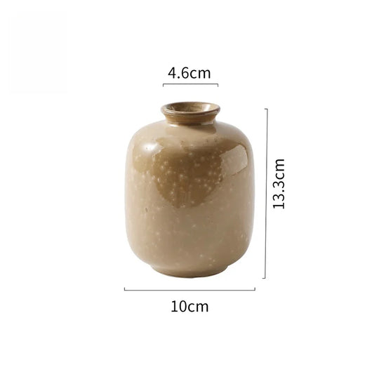 Ceramic Decorative Flower Vase for Tabletop Living Room Decor