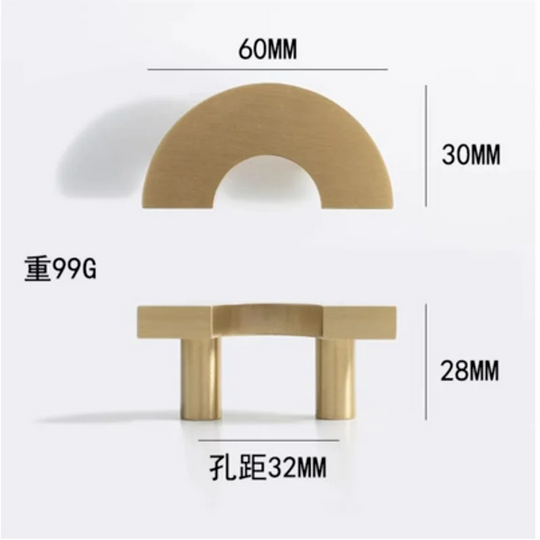 Brass &amp; Acrylic Cabinet Handles and Knobs – Elegant Furniture Pulls