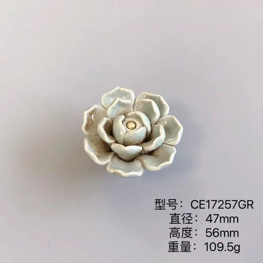 Handmade Ceramic Flower Knobs – Artistic Cabinet &amp; Drawer Handles
