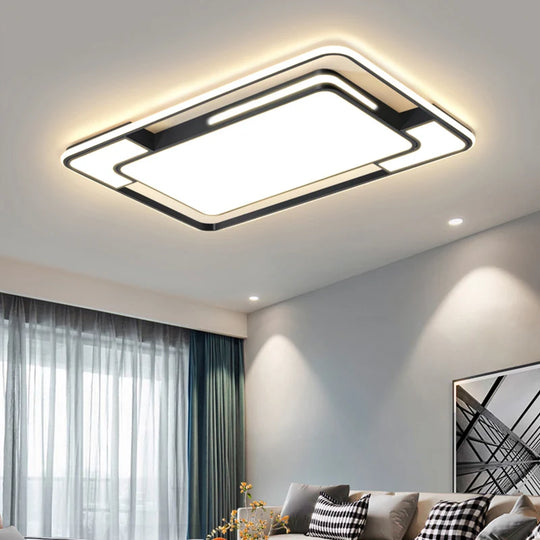 Remote Control Square LED Ceiling Lamp for Living &amp; Dining Room
