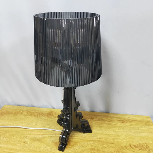 Transparent White Baroque Ghost Table Lamp for Bedroom &amp; Living Room