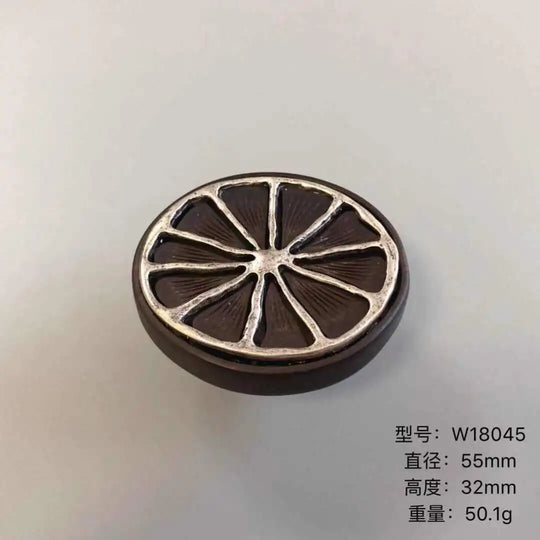 Handmade Wood &amp; Alloy Flower Knob Handles – Artistic Cabinet Pulls