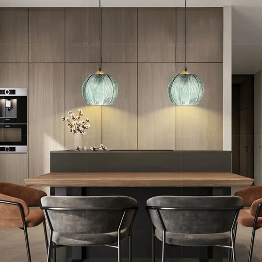 Sylvara – Nordic Glass Pendant Light for Bedroom, Living Room, and Kitchen Island