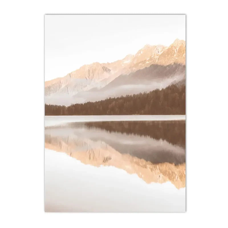 Tranquil Sunset Seascape Landscape Canvas Wall Art