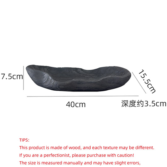 Wooden Fruit Tray Irregular Snack Serving Tray