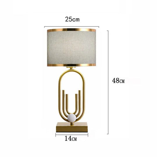 Nordic Luxury Fabric Table Lamp for Bedroom &amp; Living Room