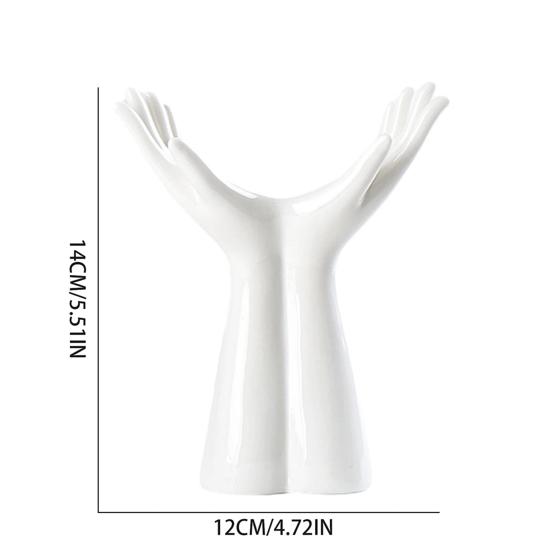 Hand Shaped Ceramic Vase Nordic Style
