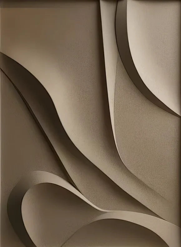 Abstract Flowing Wavy Design Canvas Wall Art