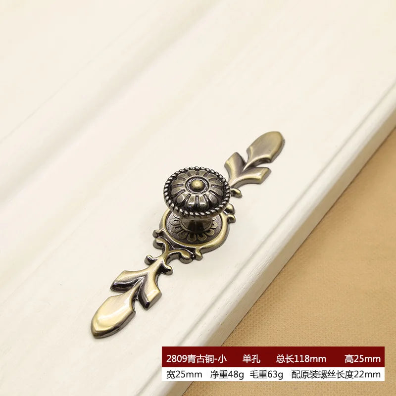 Retro Bronze Cabinet Handles – Antique Metal Drawer &amp; Door Pulls