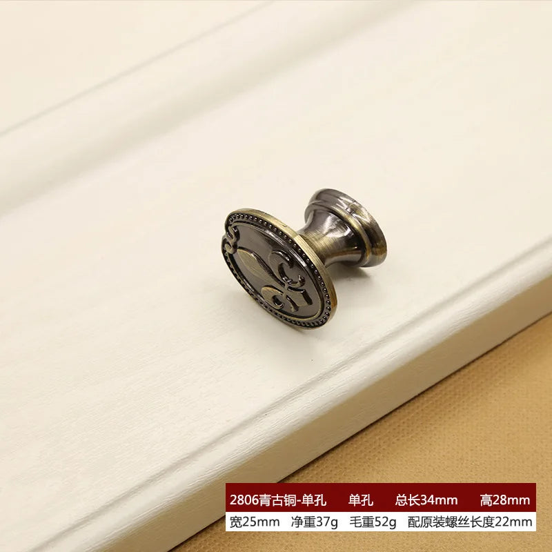 Retro Bronze Cabinet Handles – Antique Metal Drawer &amp; Door Pulls