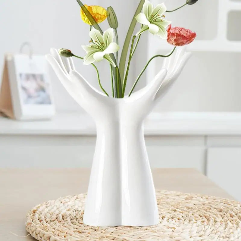 Hand Shaped Ceramic Vase Nordic Style