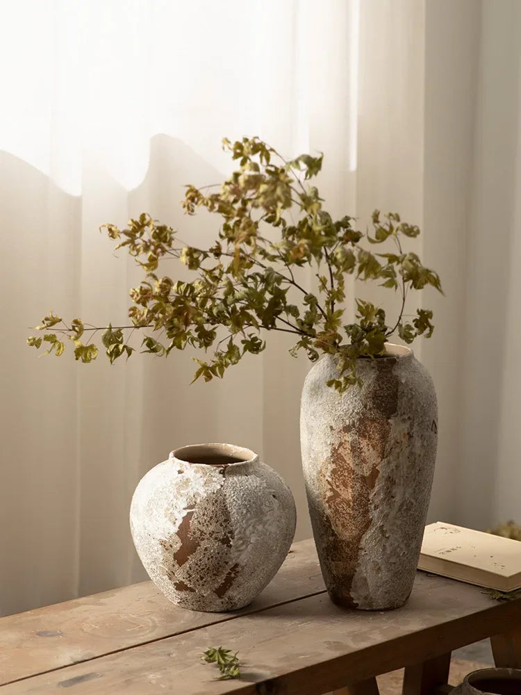 Ceramic Hydroponic Flower Arranging Vase for Tabletop Decor