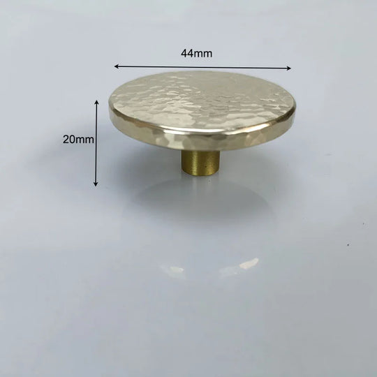 Hammered Brass Cabinet Handles – Light Gold Knobs and Pulls for Furniture