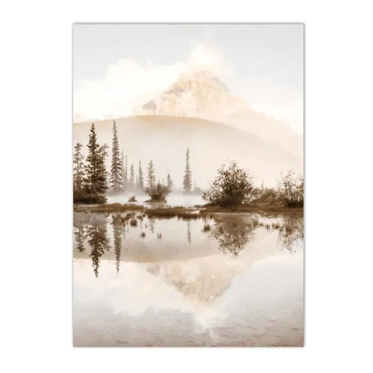 Tranquil Sunset Seascape Landscape Canvas Wall Art
