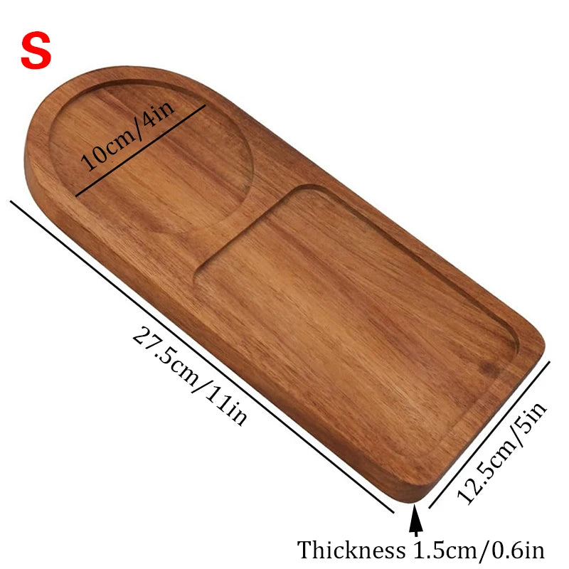 Coffee Tray Wooden Serving Plate