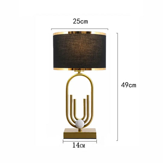 Nordic Luxury Fabric Table Lamp for Bedroom &amp; Living Room