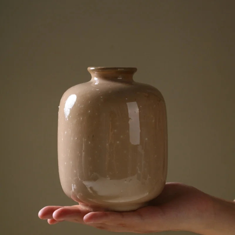 Ceramic Decorative Flower Vase for Tabletop Living Room Decor