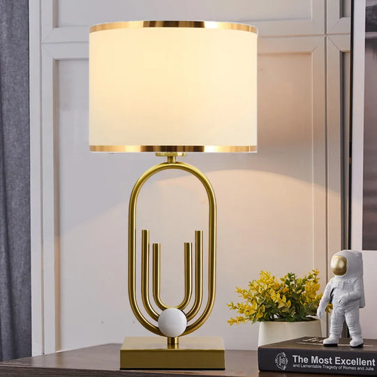 Nordic Luxury Fabric Table Lamp for Bedroom &amp; Living Room