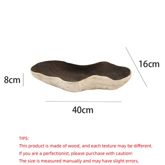 Wooden Fruit Tray Irregular Snack Serving Tray