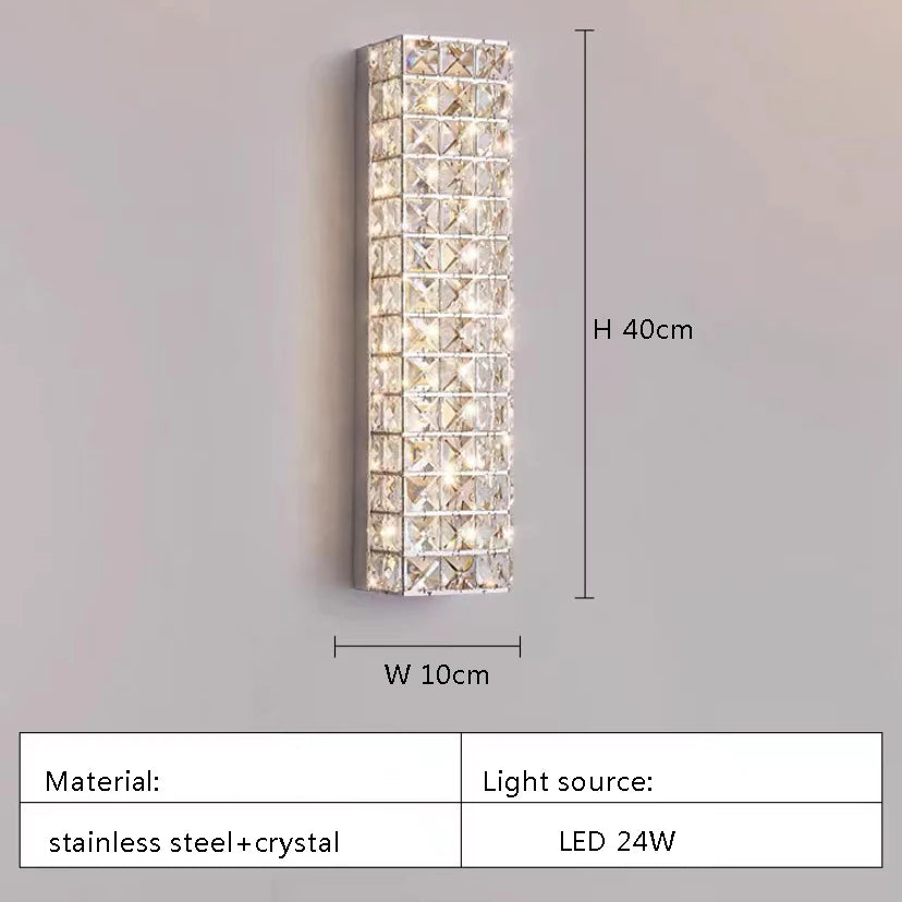 Modern Two-Tier Crystal Ceiling Light for Bedroom &amp; Living Room