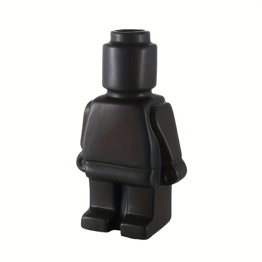 Ceramic Robot Decorative Vase for Modern Tabletop Decor