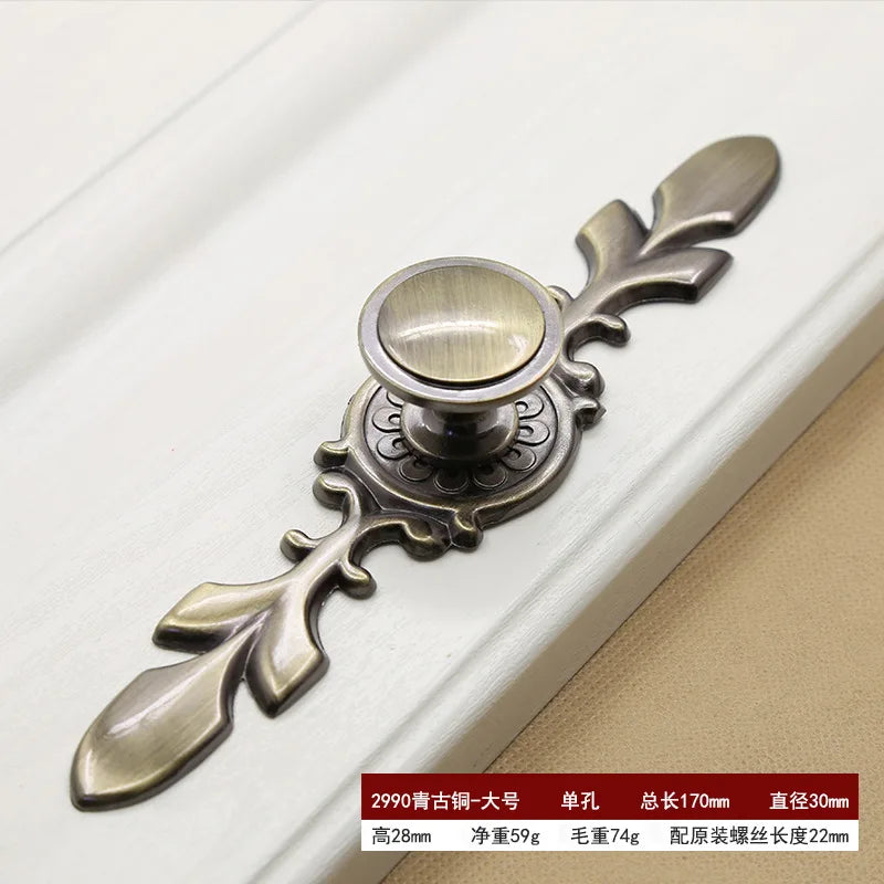Retro Bronze Cabinet Handles – Antique Metal Drawer &amp; Door Pulls
