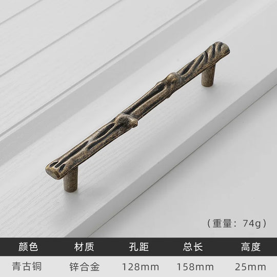 Antique Tree Pole Kitchen Handles – Zinc Alloy Drawer &amp; Cabinet Pulls