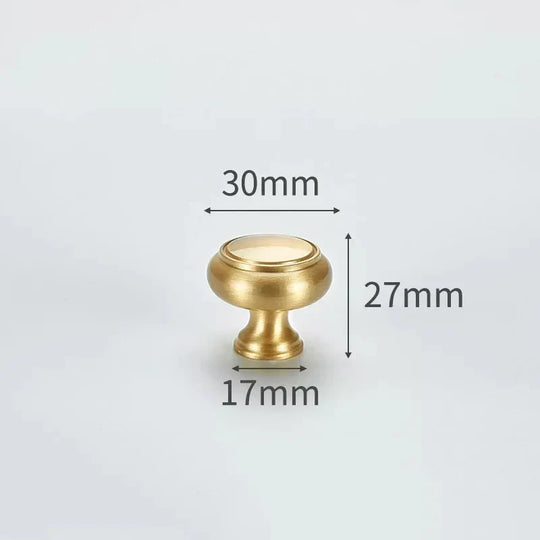 Modern Solid Brass Cabinet Knobs – Minimalist Wardrobe &amp; Kitchen Pulls