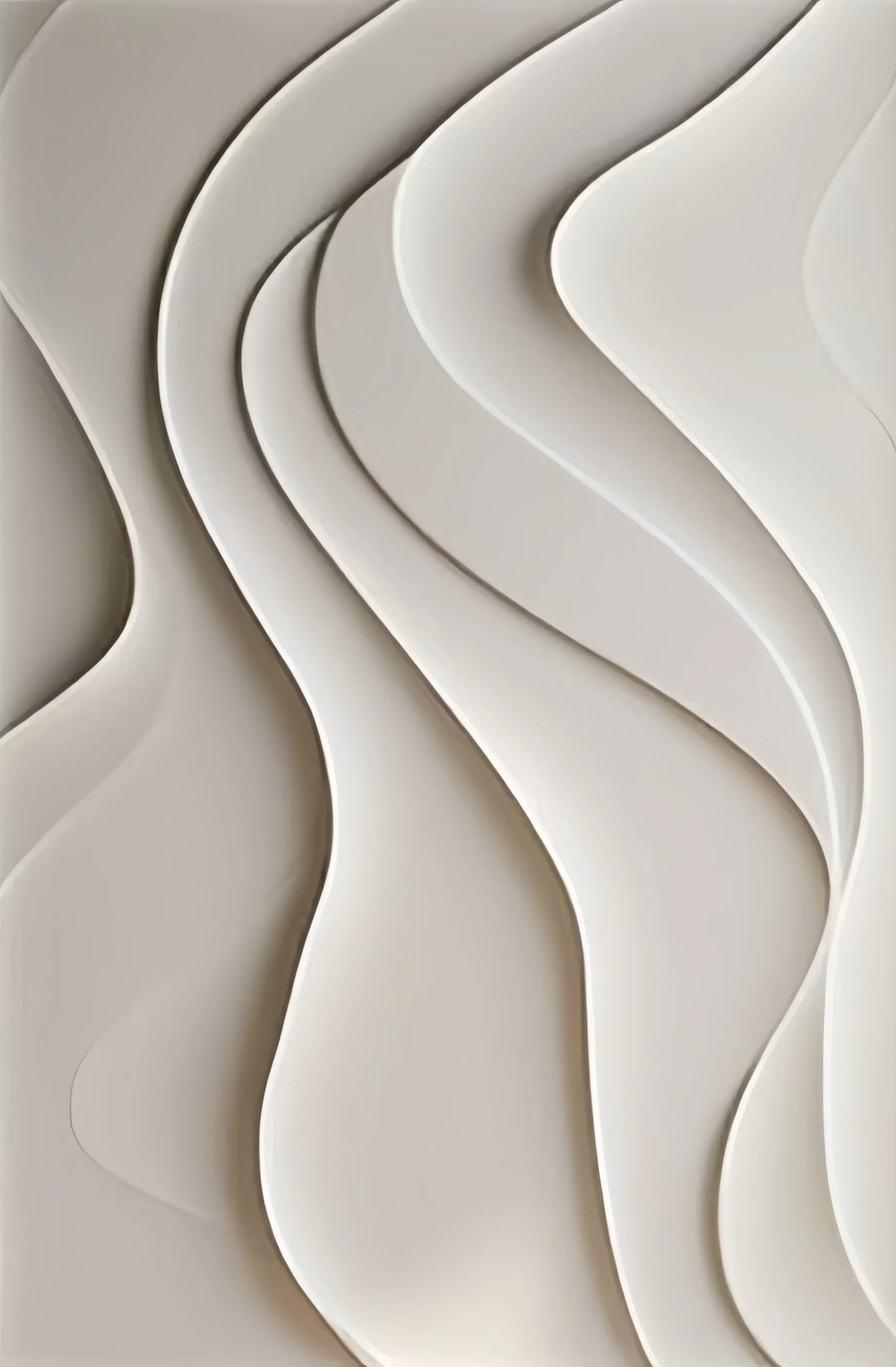 Abstract Flowing Wavy Design Canvas Wall Art