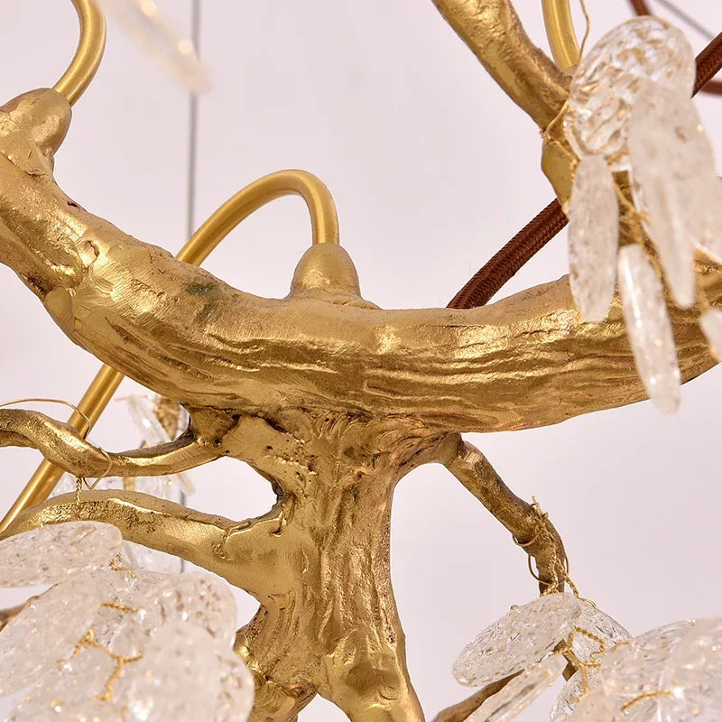 Luxury Long Hanging Crystal Chandelier Light for Dining Table &amp; Living Room