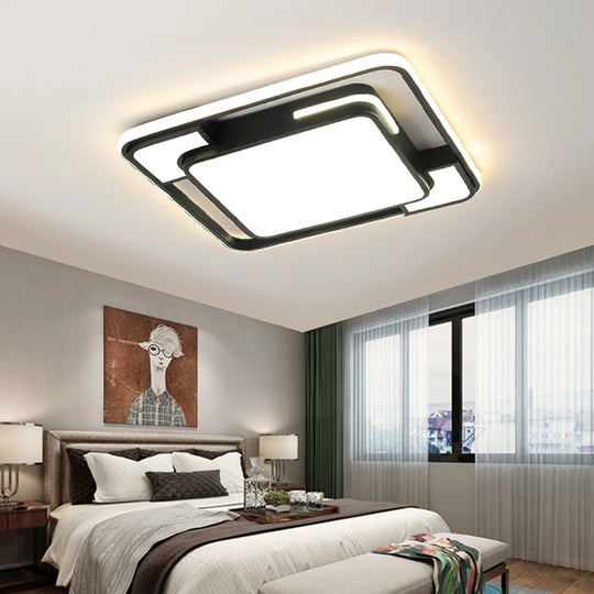 Remote Control Square LED Ceiling Lamp for Living &amp; Dining Room