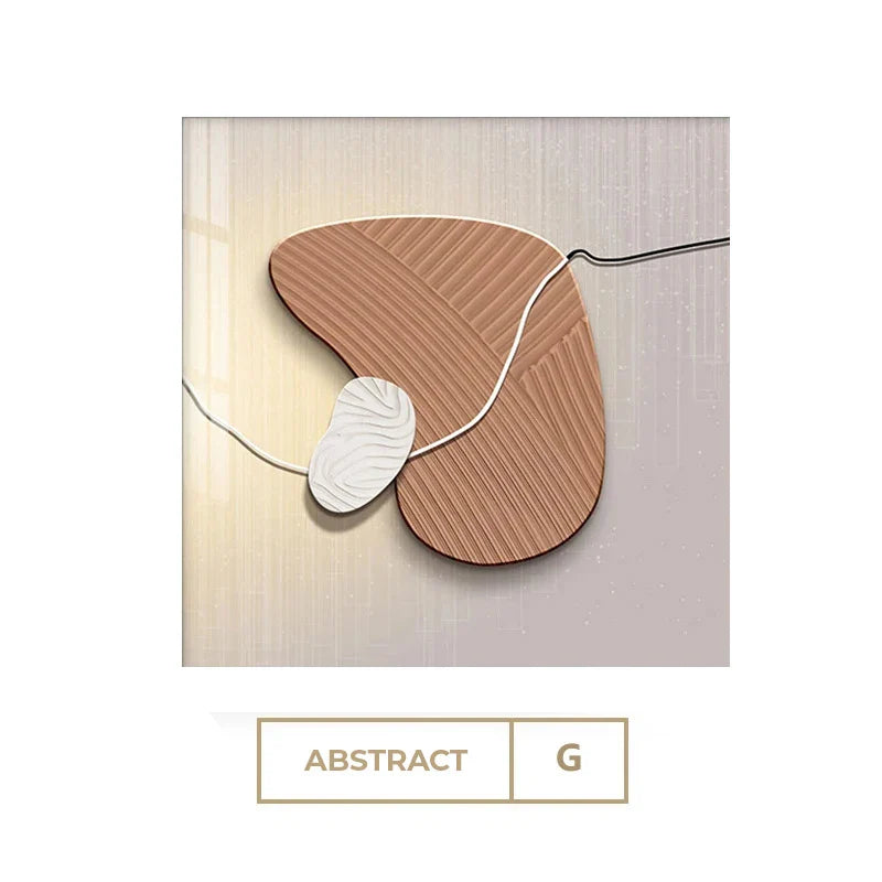 Nordic Stone Pebbles Square Abstract Canvas Wall Art Unframed