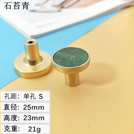 Shell Cabinet Handles – Gold Single-Hole Knobs &amp; Multipurpose Hooks