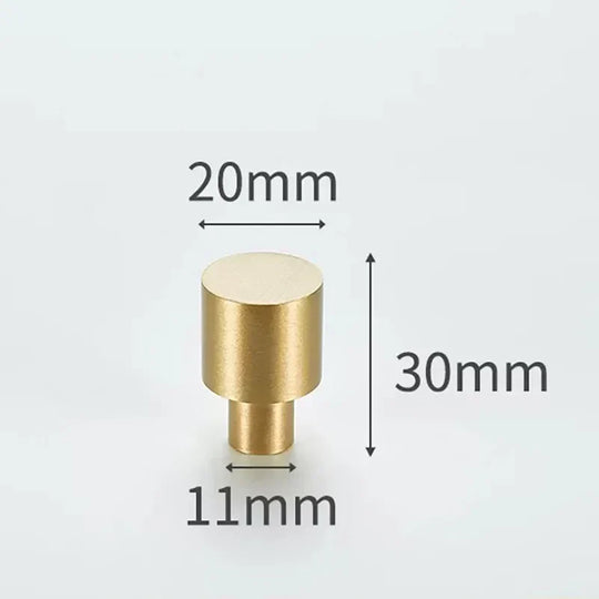 Modern Solid Brass Cabinet Knobs – Minimalist Wardrobe &amp; Kitchen Pulls