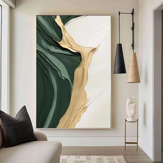 Large Format Abstract Flowing Textural Wall Art Canvas Print